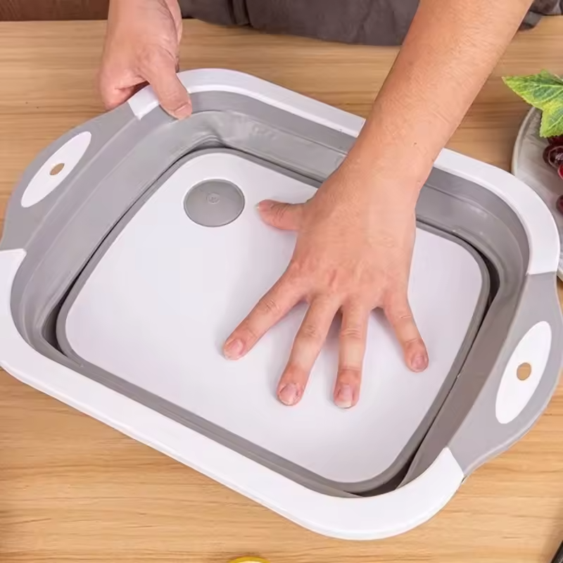 4-In-1 Multi-Board Basket | Foldable Sink & Cutting Board