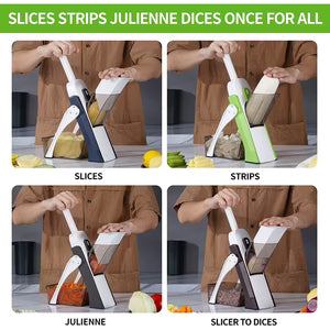 Adjustable Vegetable Cutter - 4-in-1 Mandoline